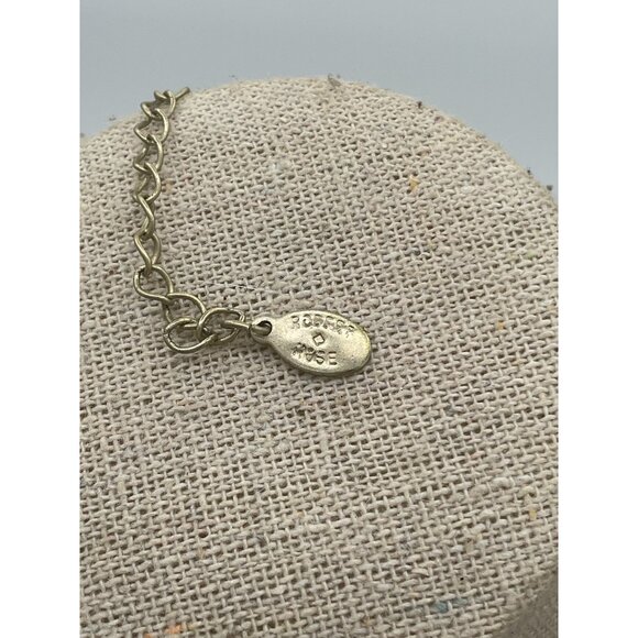 Peach Beaded Necklace With Sheer Ribbon & Pearl Accents By Robert Rose - Picture 4 of 5